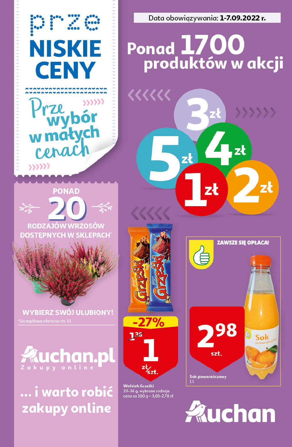 Gazetka Auchan od 01.09.2022 do 07.09.2022