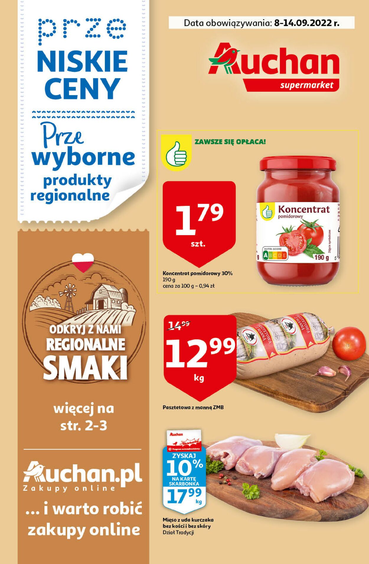 Gazetka Auchan Supermarket od 08.09.2022 do 14.09.2022