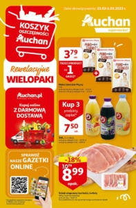 Gazetka Auchan od 23.02.2023 do 01.03.2023 - Supermarket