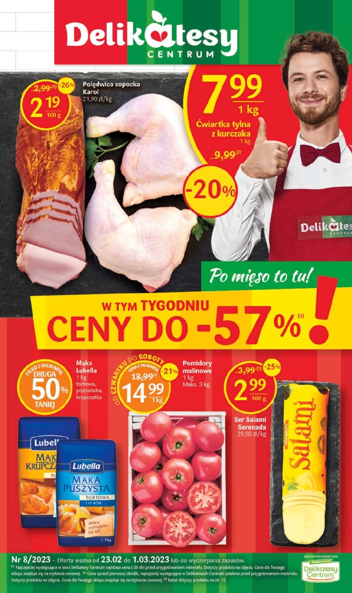 Gazetka Delikatesy Centrum od 23.02.2023 do 01.03.2023