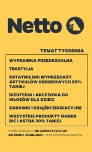 Gazetka NETTO od 17.08.2023 do 23.08.2023 - non food