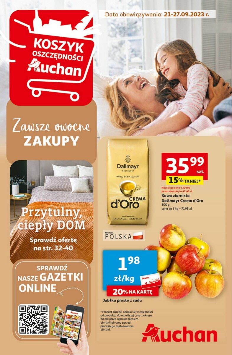 Gazetka Auchan od 21.09.2023 do 27.09.2023 - Supermarket