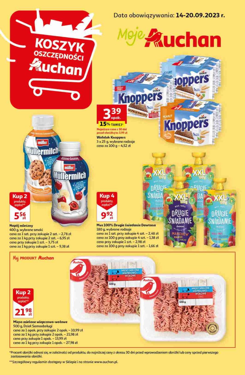Gazetka Auchan od 14.09.2023 do 20.09.2023 - Moje Auchan