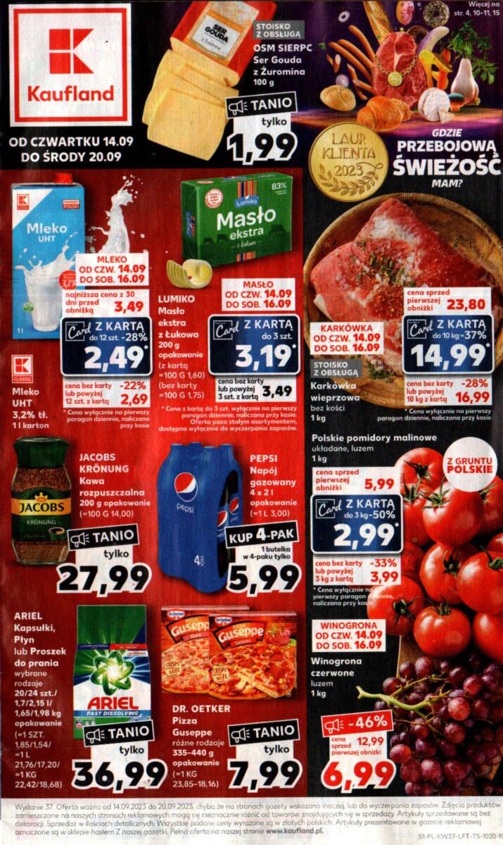 Kaufland Gazetka od 14.09.2023 do 20.09.2023