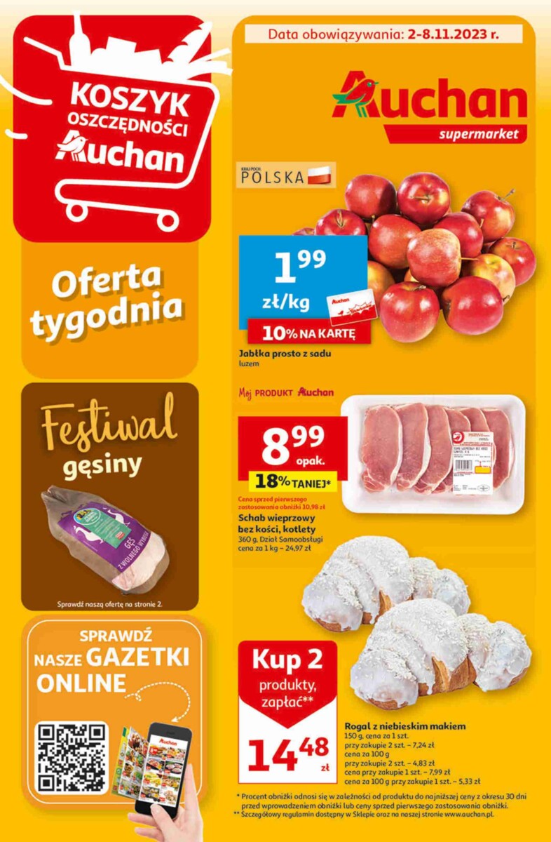 Gazetka Auchan od 02.11.2023 do 08.11.2023 - Supermarket