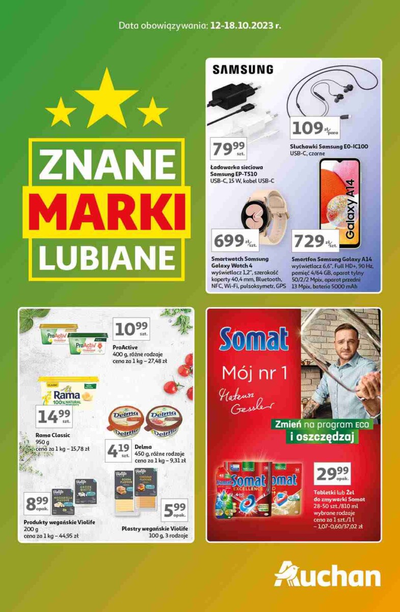 Gazetka Auchan od 12.10.2023 do 18.10.2023 - Znane Marki Lubiane