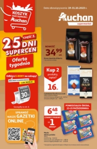 Gazetka Auchan od 19.10.2023 do 31.10.2023 - Supermarket