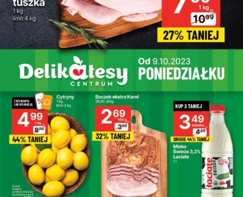 Gazetka Delikatesy Centrum od 09.10.2023 do 11.10.2023