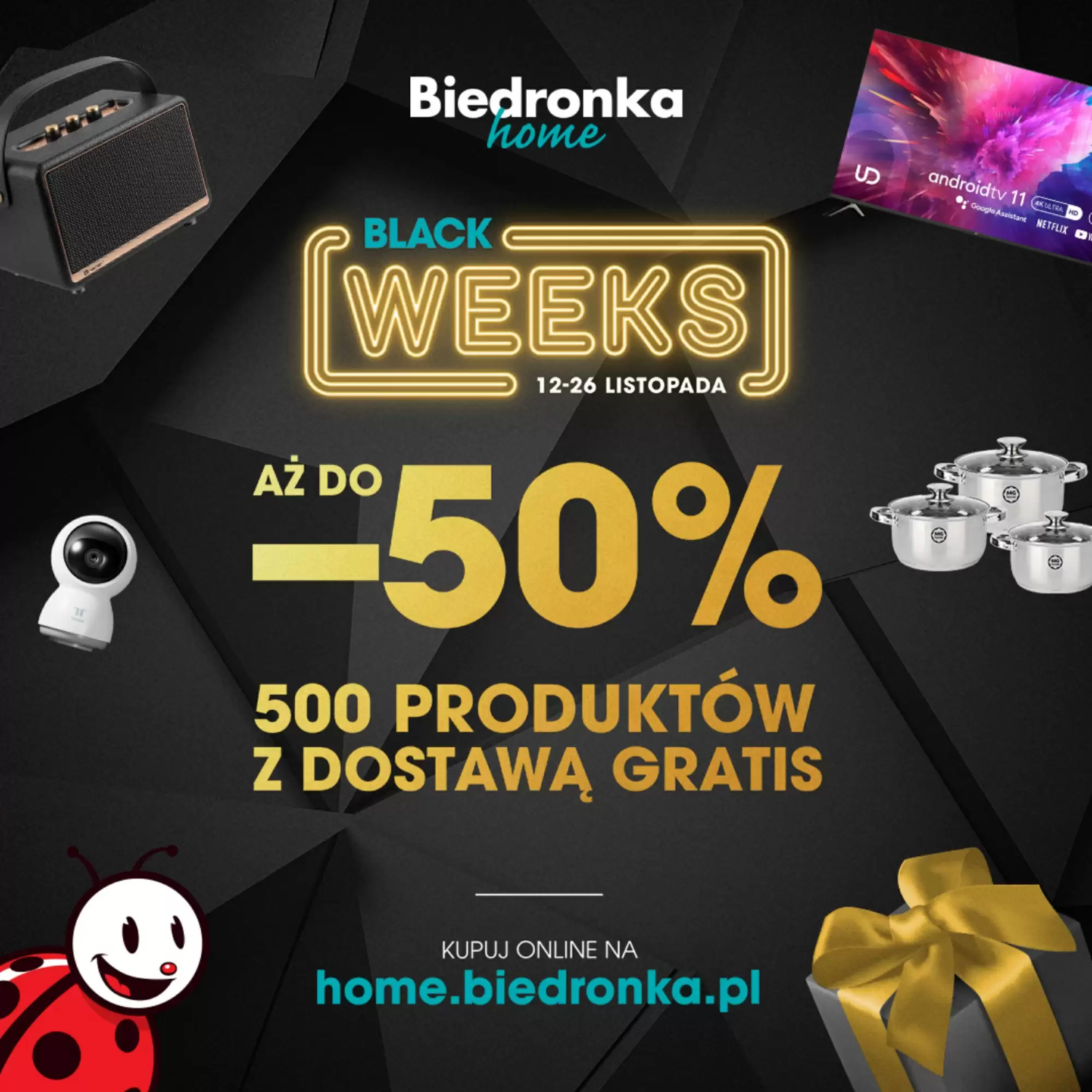 Gazetka BIEDRONKA Black Weeks od 12.11.2023 do 26.11.2023