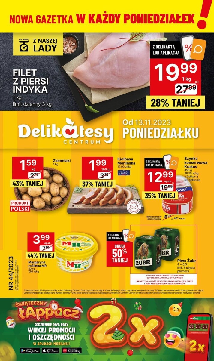 Gazetka Delikatesy Centrum od 13.11 do 15.11.2023