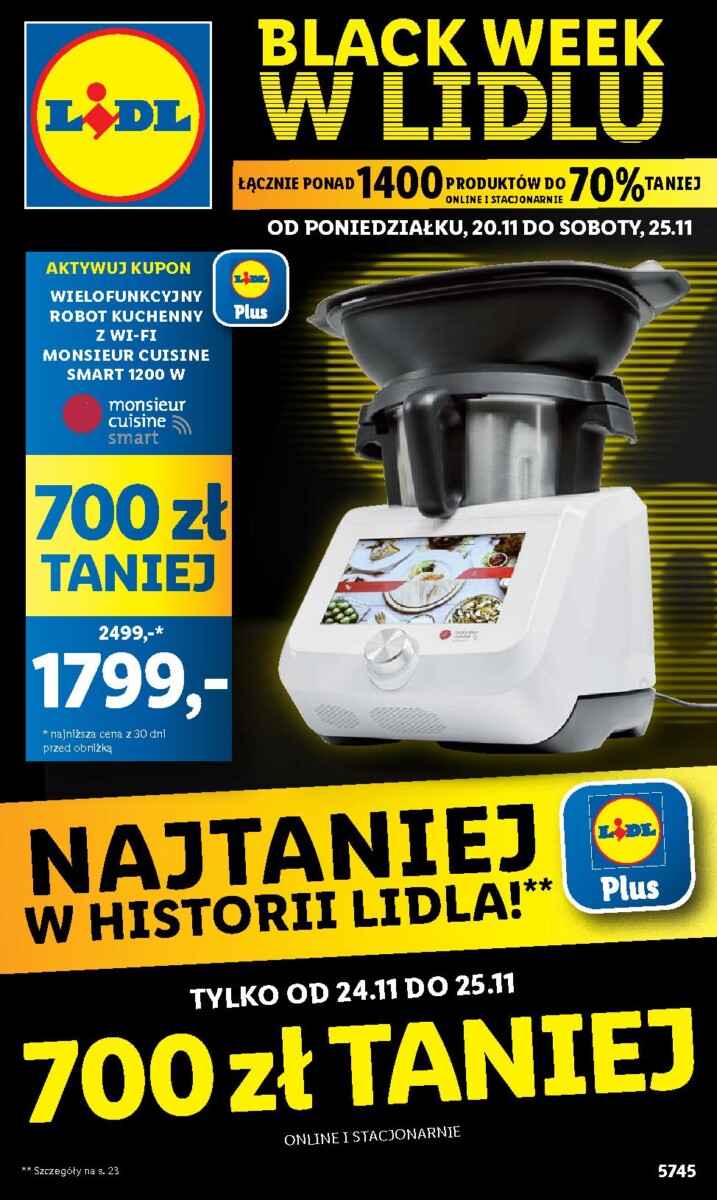 Gazetka LIDL Black Week od 20.11.2023 do 25.11.2023