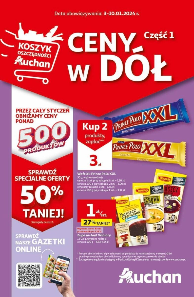 Gazetka Auchan od 03.01.2024 do 10.01.2024 - Hypermarket