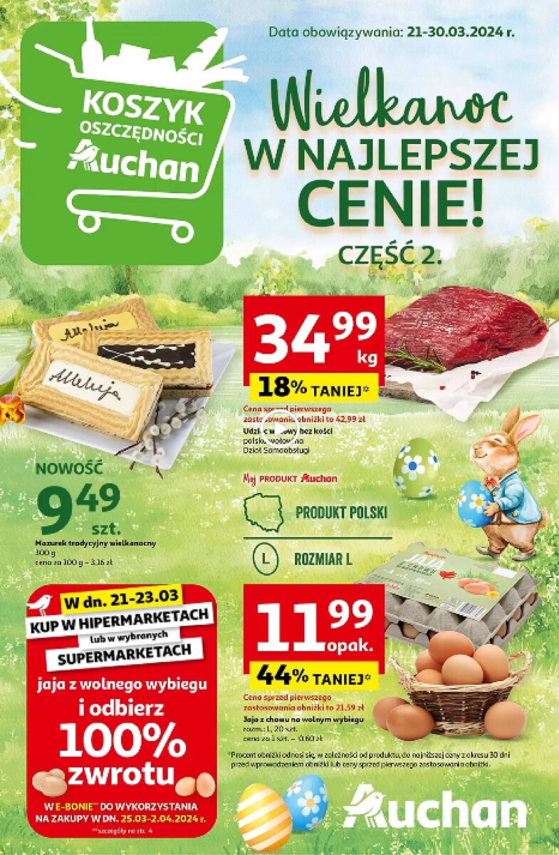 Gazetka Auchan od 21.03.2024 do 30.03.2024 - Hypermarket