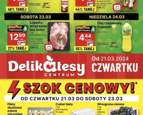 Gazetka Delikatesy Centrum od 21.03.2024 do 27.03.2024