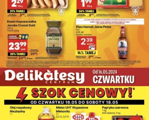 Gazetka Delikatesy Centrum od 16.05.2024 do 22.05.2024