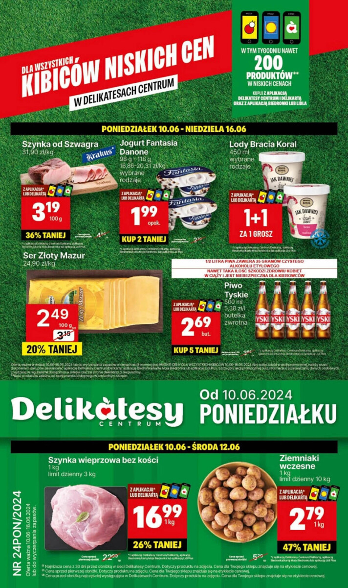 Gazetka Delikatesy Centrum od 10.06.2024 do 16.06.2024