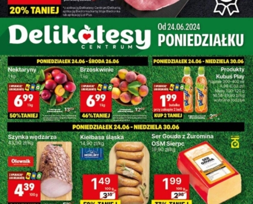 Gazetka Delikatesy Centrum od 24.06.2024 do 30.06.2024