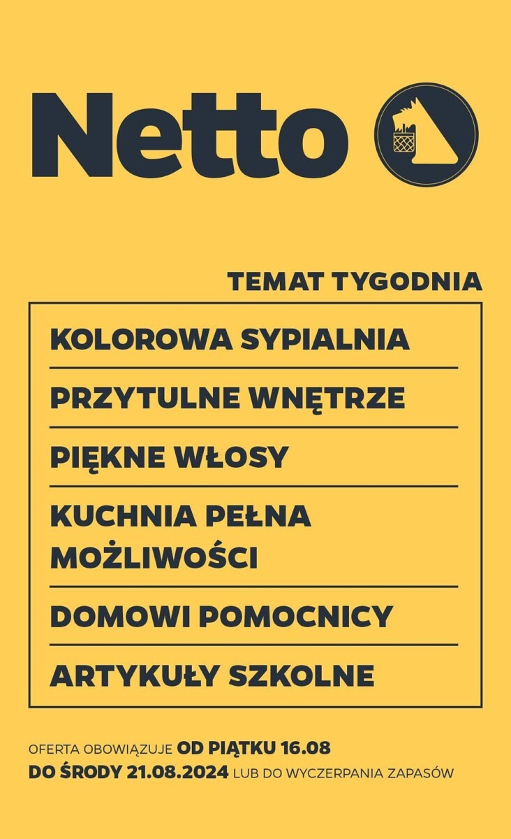 Gazetka NETTO od 16.08.2024 do 21.08.2024 - non food