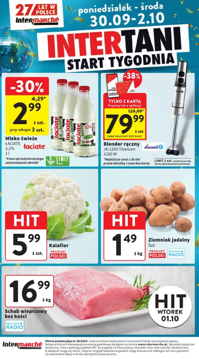 Gazetka INTERMARCHE od 30.09.2024 do 02.10.2024