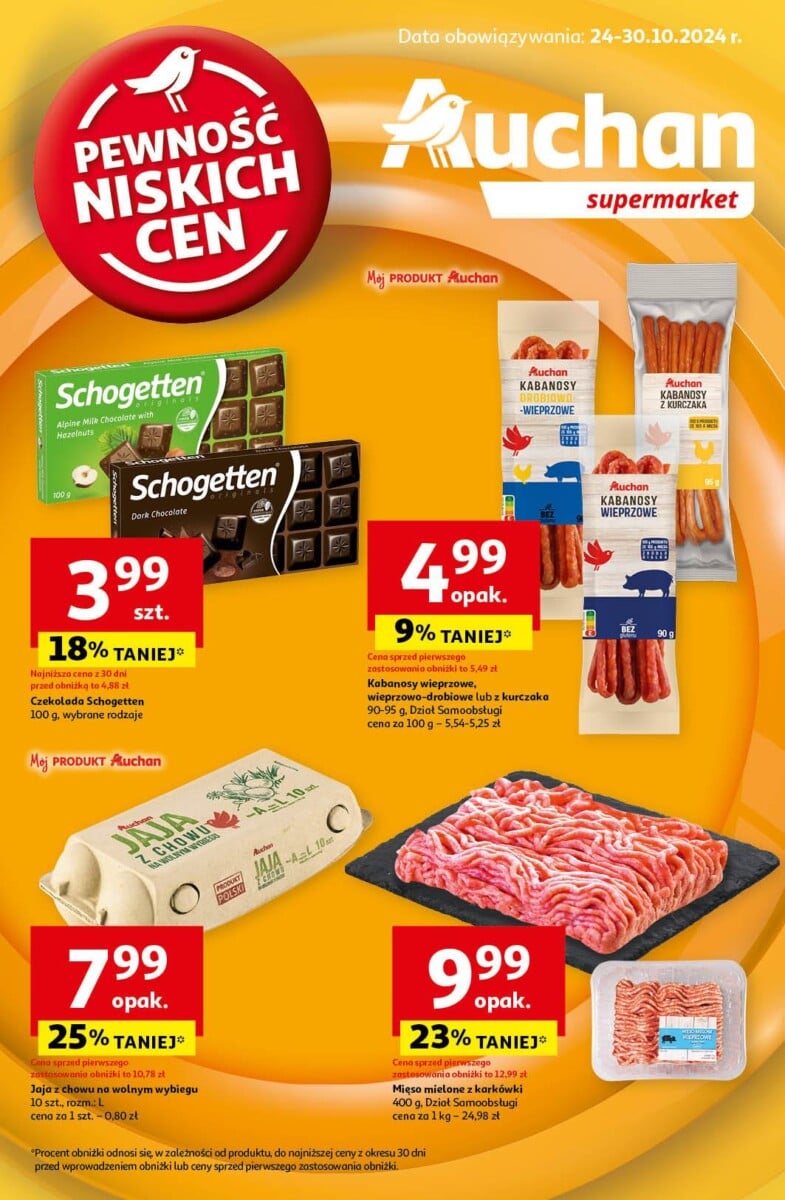 Gazetka Auchan od 24.10.2024 do 30.10.2024 - Supermarket