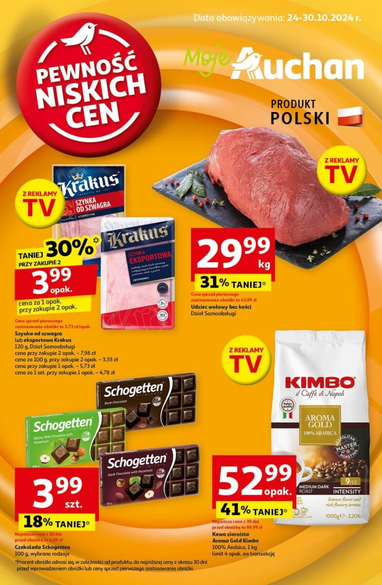 Gazetka Auchan od 24.10.2024 do 30.10.2024 - Moje Auchan