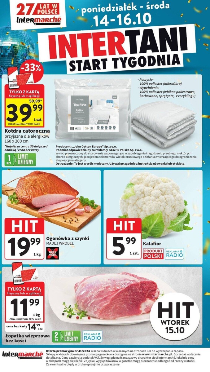 Gazetka INTERMARCHE od 14.10.2024 do 16.10.2024