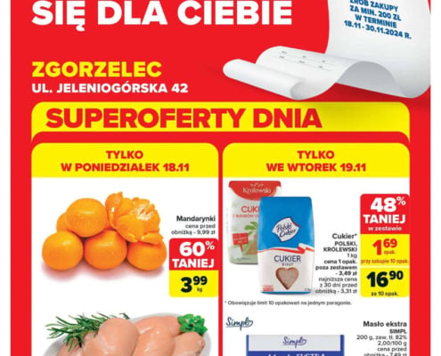 Gazetka CARREFOUR od 18.11.2024 do 23.11.2024 - Superoferty Dnia