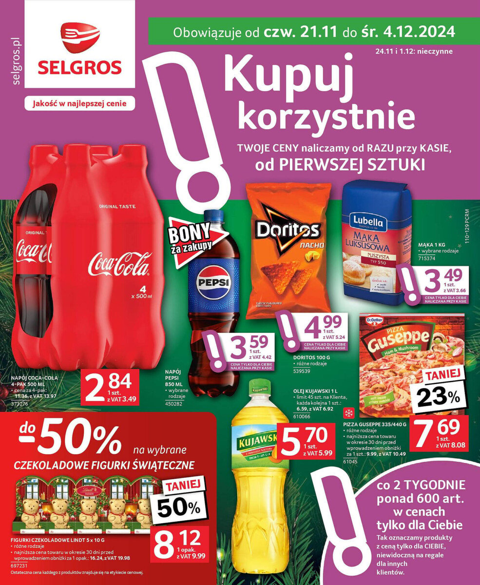 Gazetka SELGROS od 21.11.2024 do 04.12.2024 - Oferta dla profesjonalistów