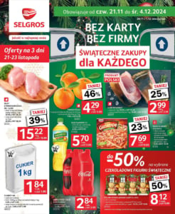 Gazetka SELGROS od 21.11.2024 do 04.12.2024 - Oferta Spożywcza