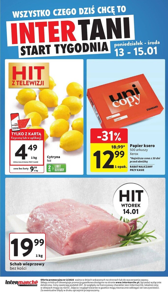 Gazetka INTERMARCHE od 13.01.2025 do 15.01.2025