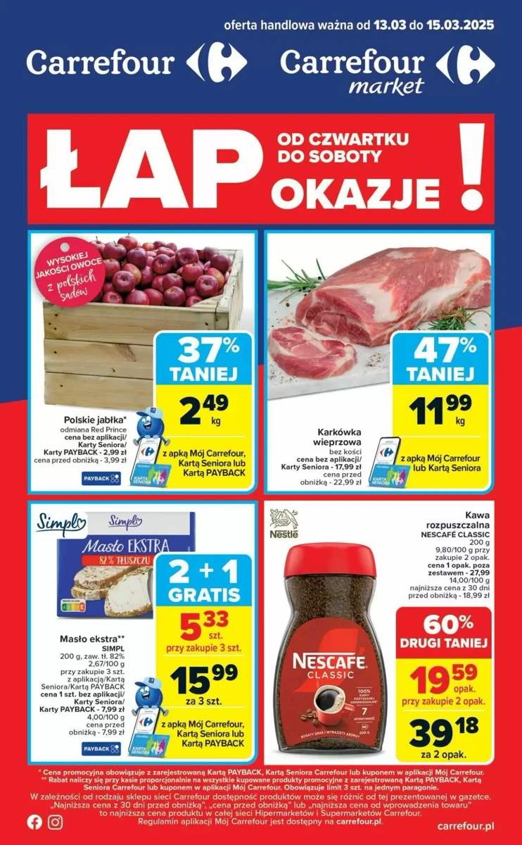 Gazetka CARREFOUR od 13.03.2025 do 15.03.2025