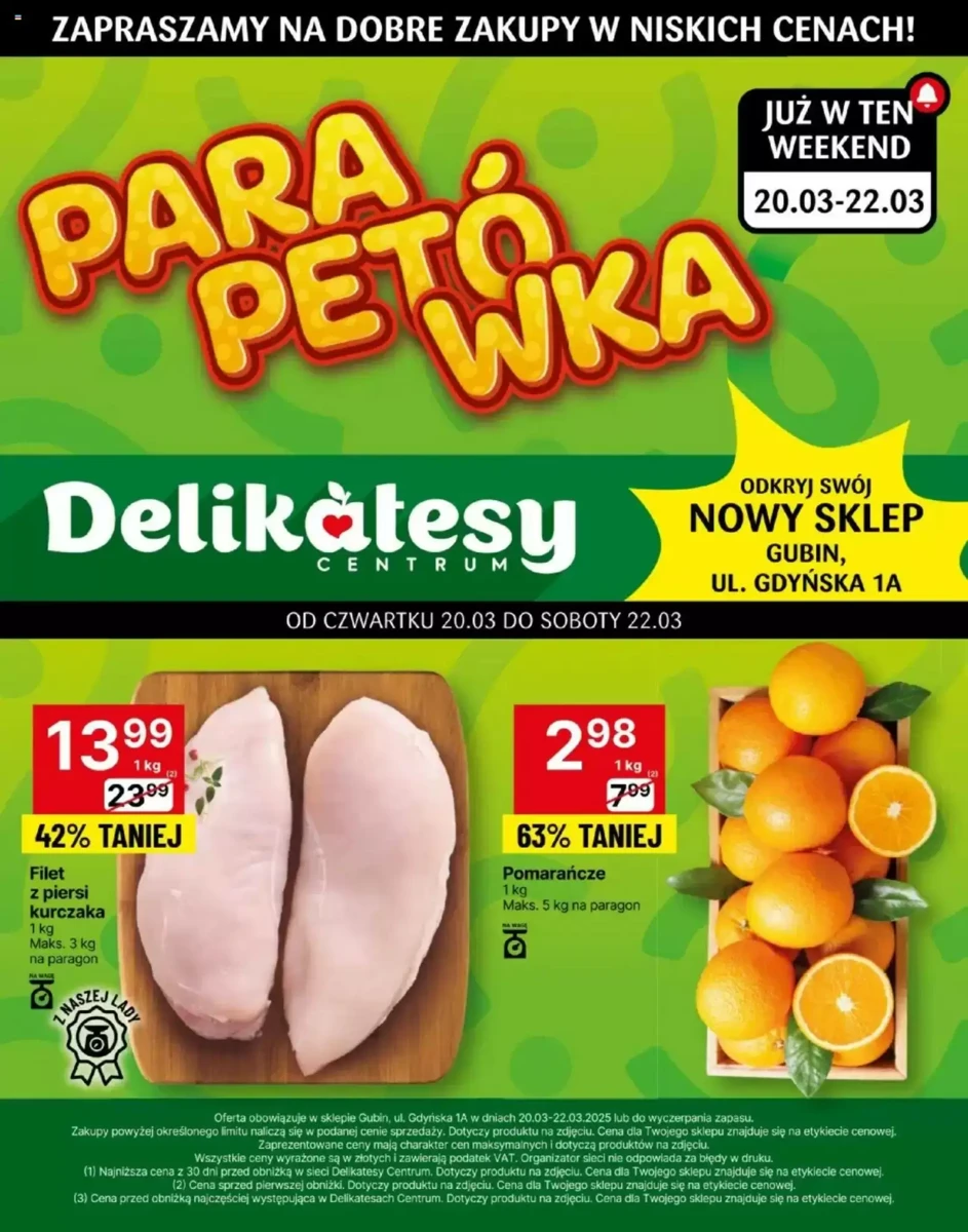 Gazetka Delikatesy Centrum od 20.03.2025 do 22.03.2025