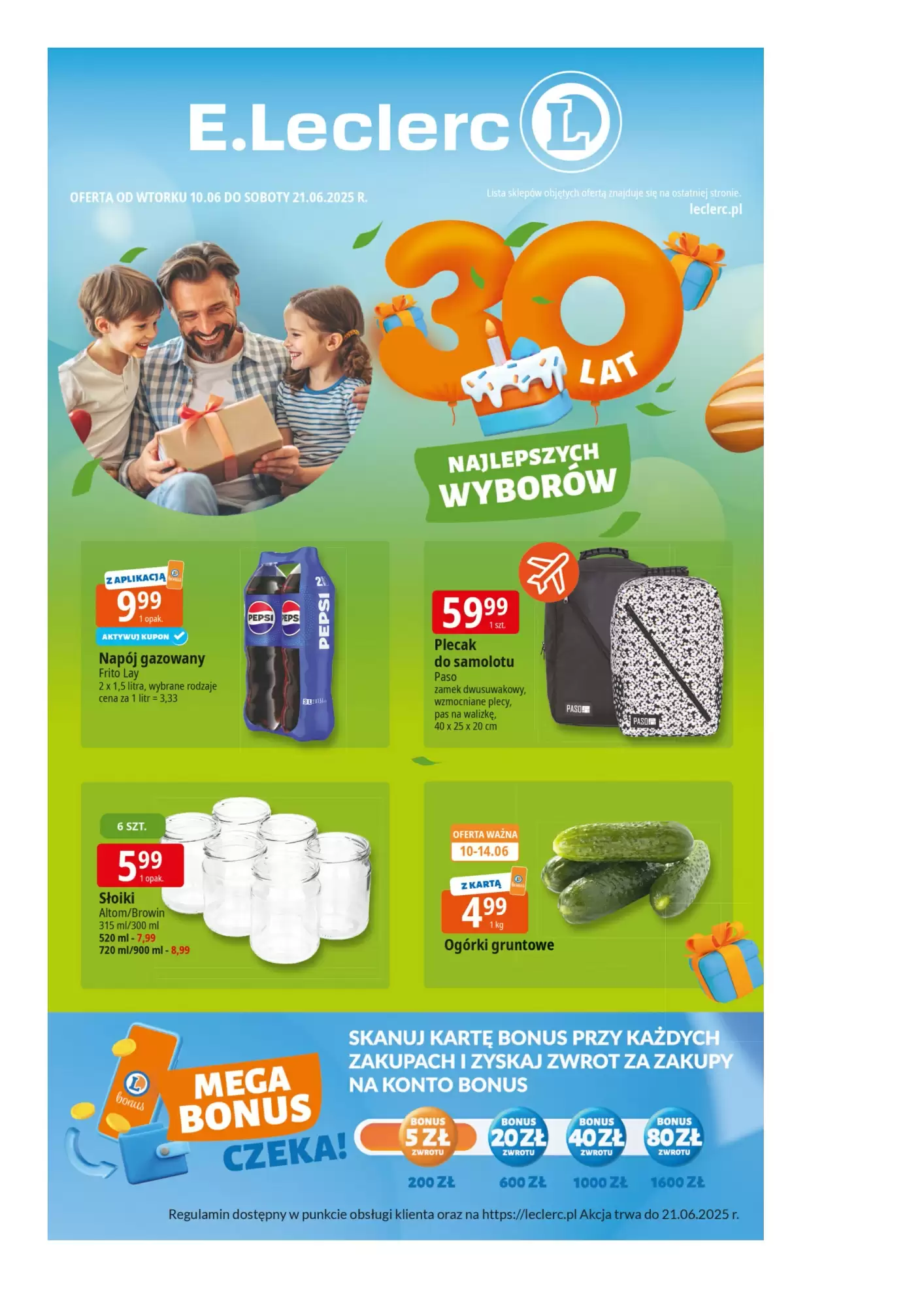 E.Leclerc Gazetka 10.06.2025 - 21.06.2025