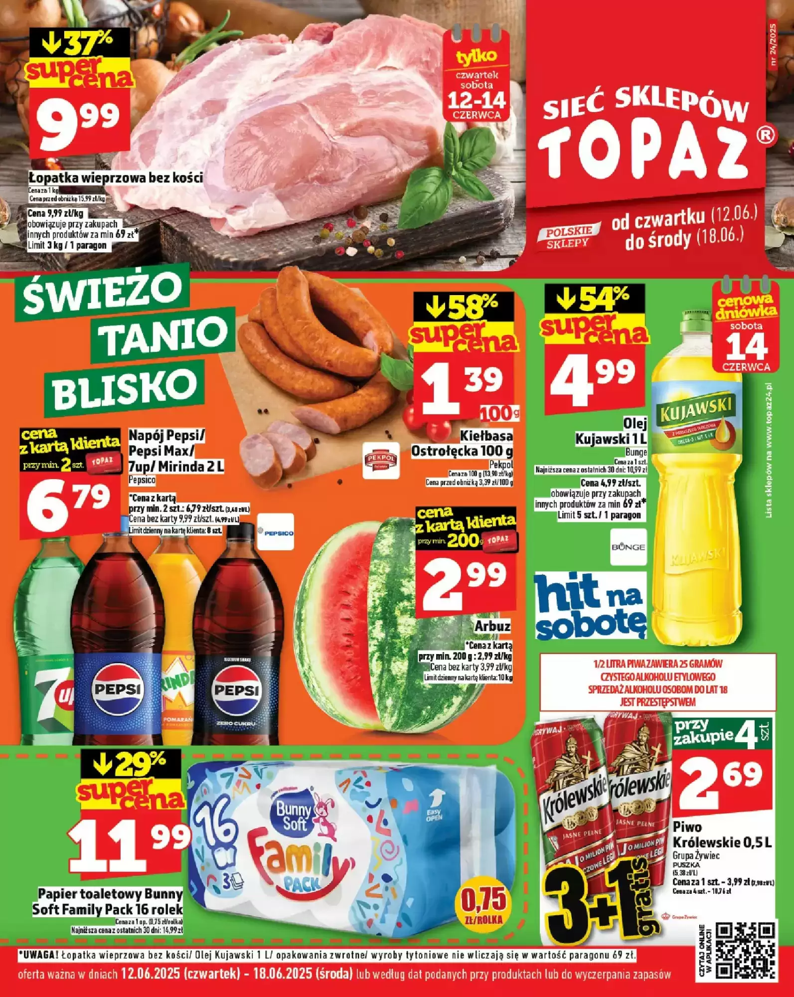 Topaz Gazetka 12.06.2025 - 18.06.2025
