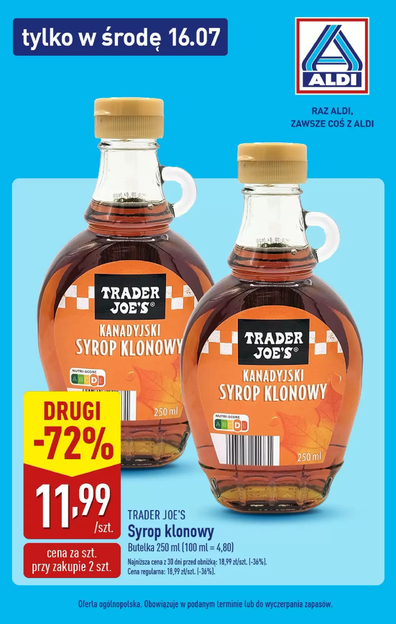 Aldi Gazetka 16.07.2025 - 16.07.2025