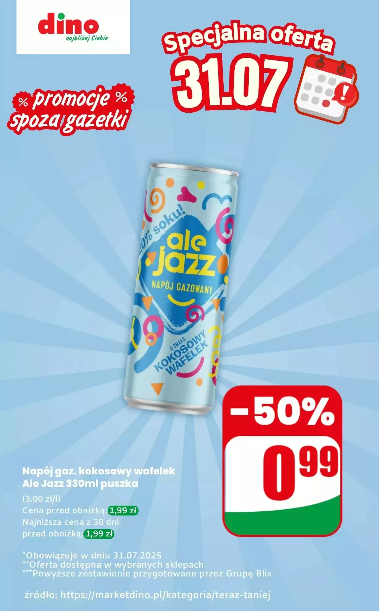 Dino Gazetka 31.07.2025 - 31.07.2025