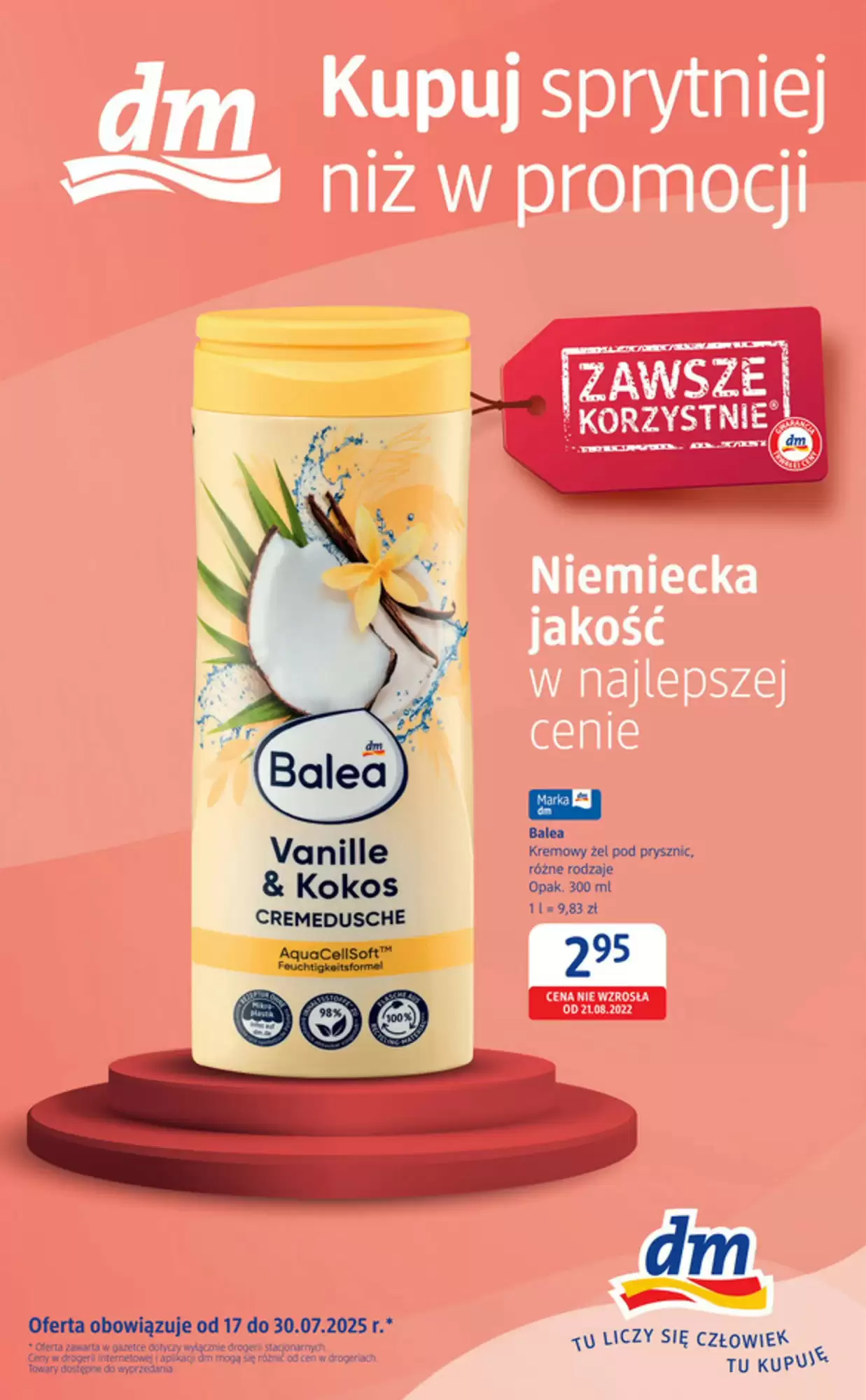 Dm Drogerie Markt Gazetka 17.07.2025 - 30.07.2025