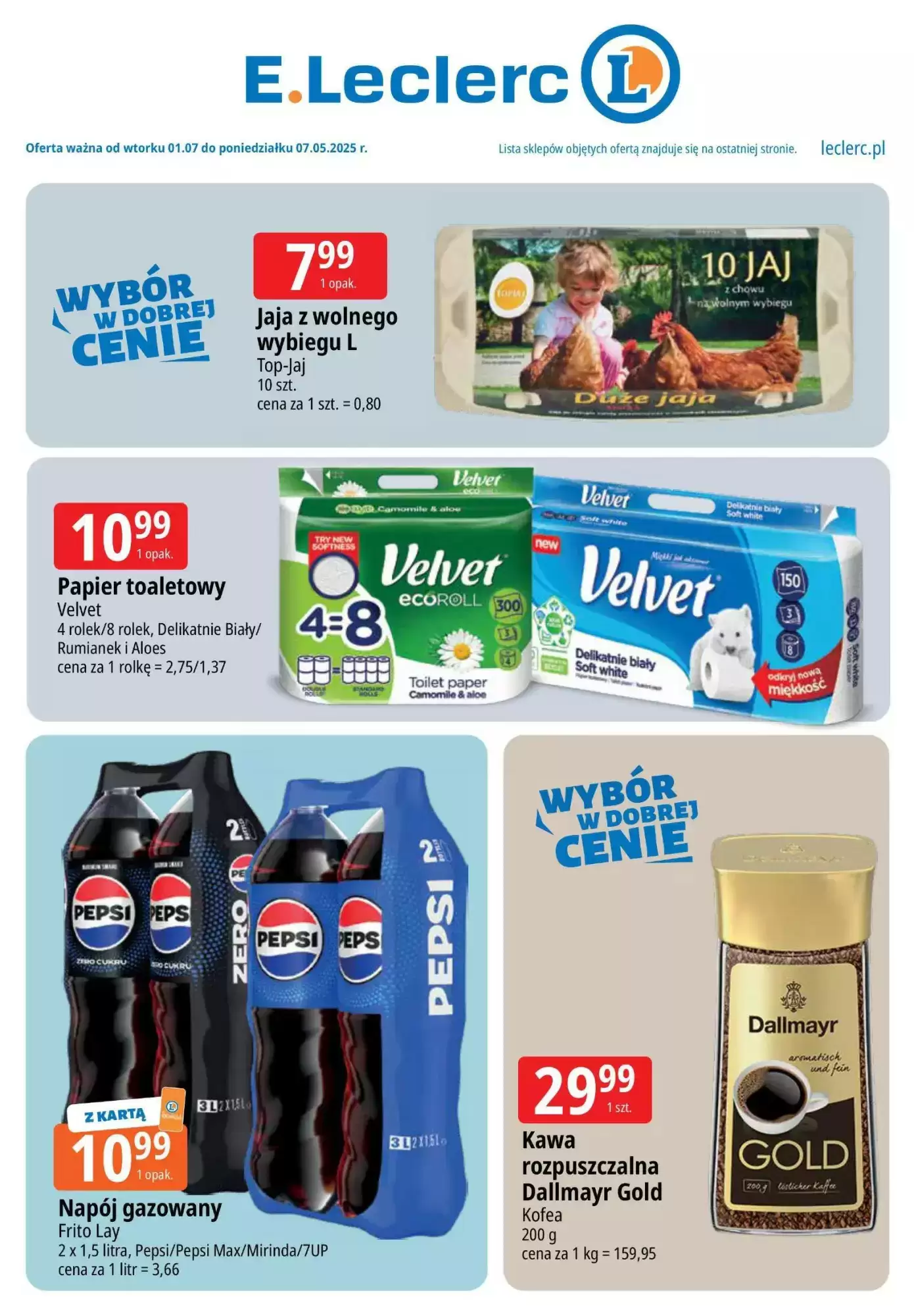 E.Leclerc Gazetka 01.07.2025 - 07.07.2025
