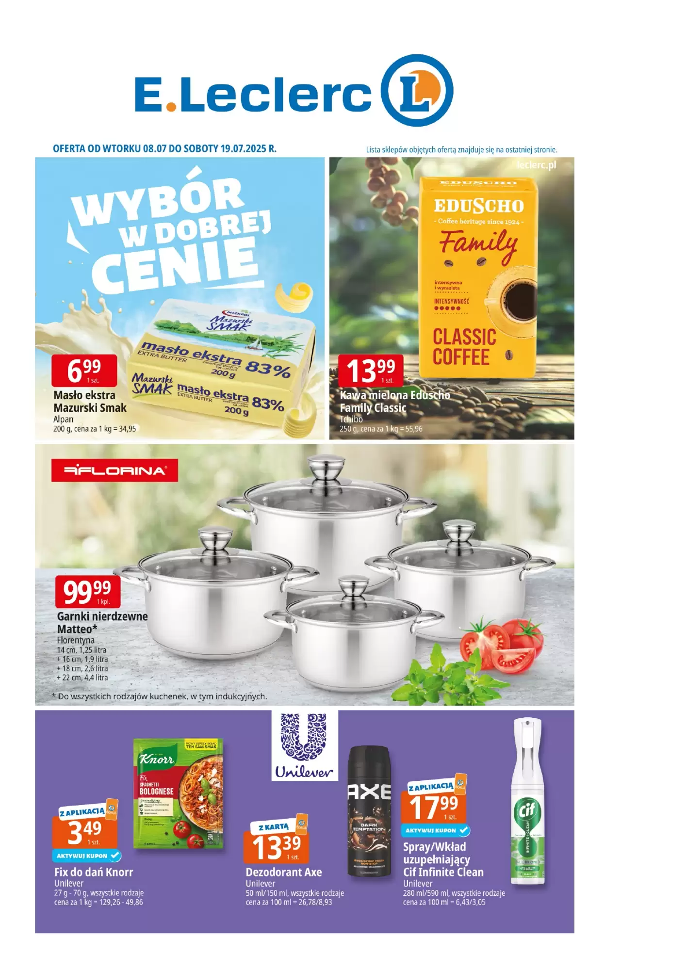 E.Leclerc Gazetka 08.07.2025 - 19.07.2025