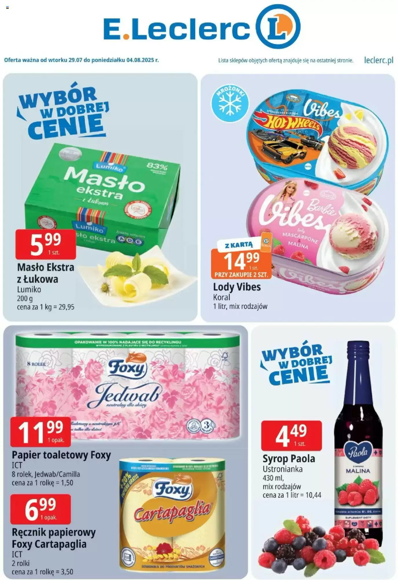 E.Leclerc Gazetka 29.07.2025 - 04.08.2025