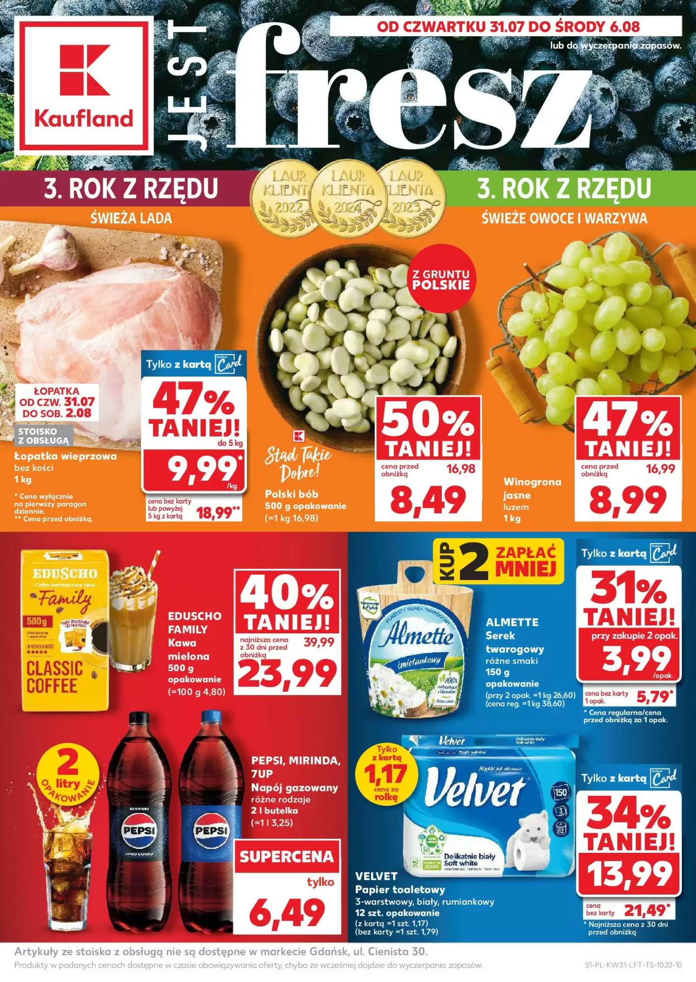 Kaufland Gazetka 31.07.2025 - 06.08.2025