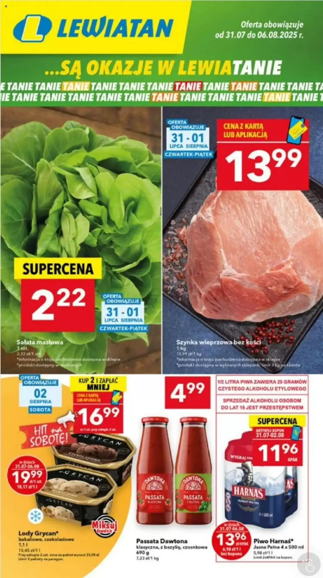 Lewiatan Gazetka 31.07.2025 - 06.08.2025