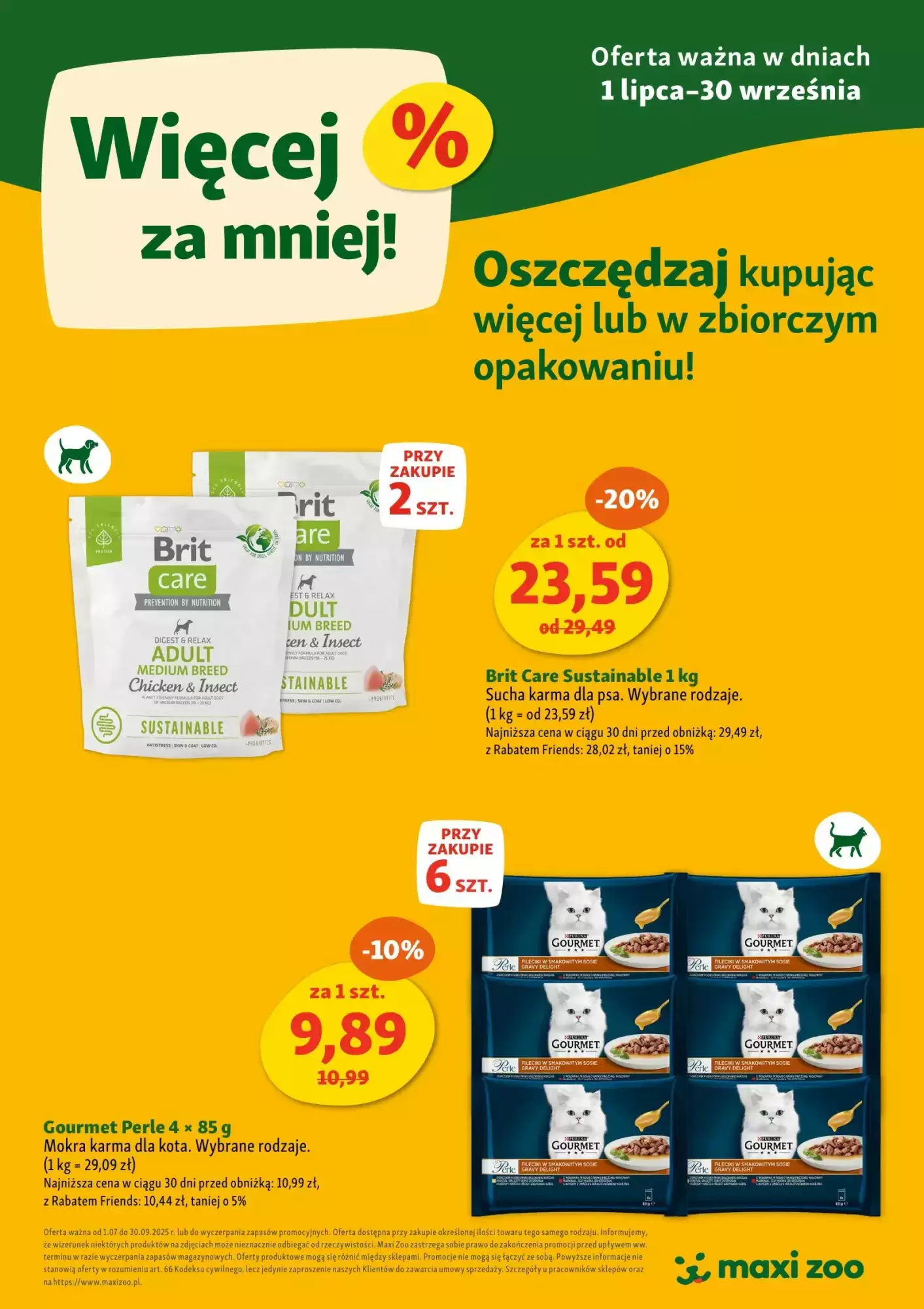 Maxi Zoo Gazetka 01.07.2025 - 30.09.2025