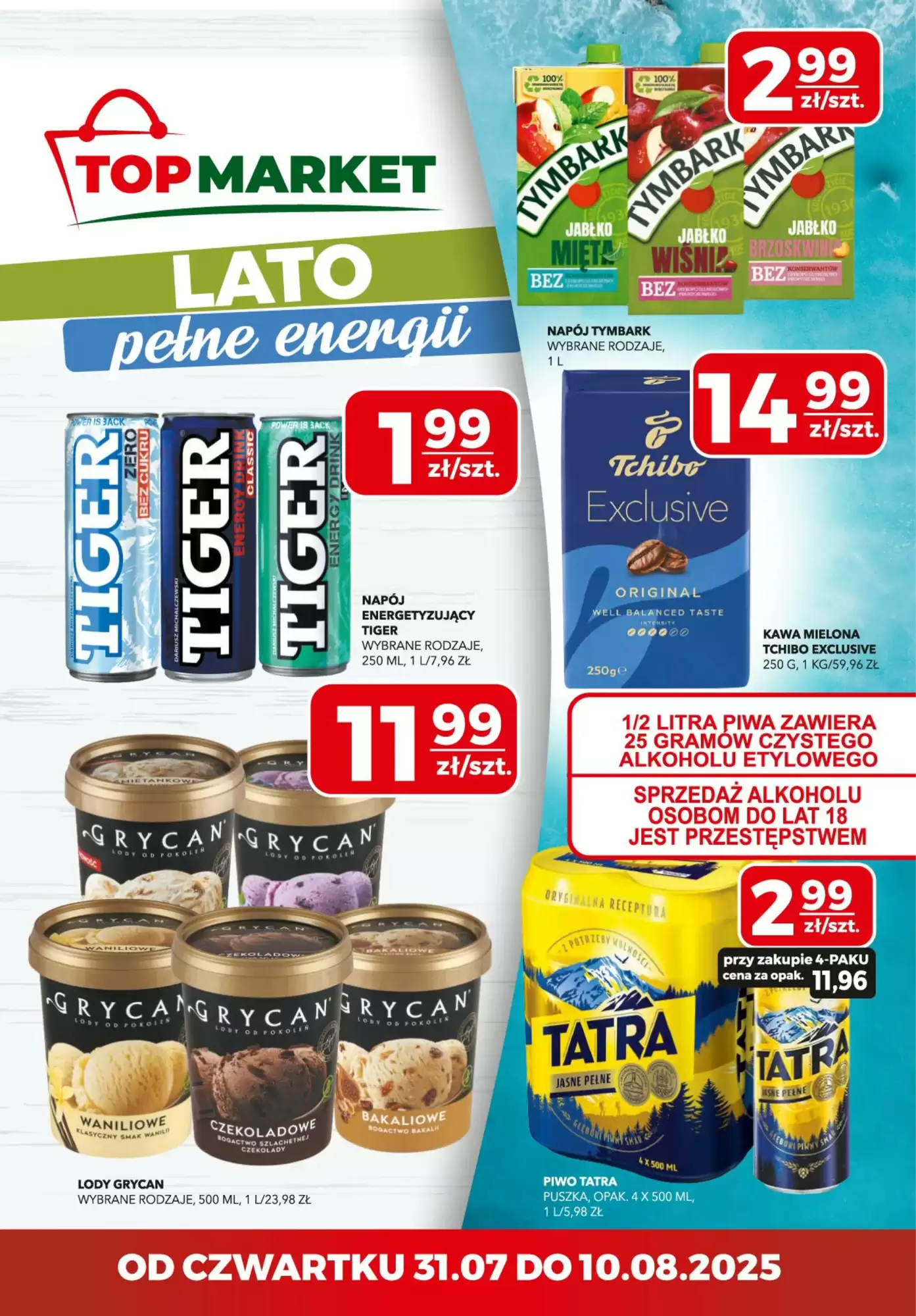 Top Market Gazetka 31.07.2025 - 10.08.2025