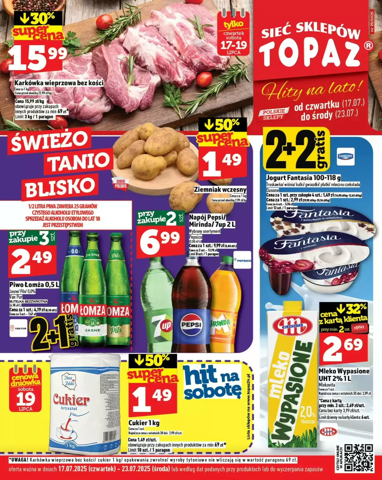 Topaz Gazetka 17.07.2025 - 23.07.2025