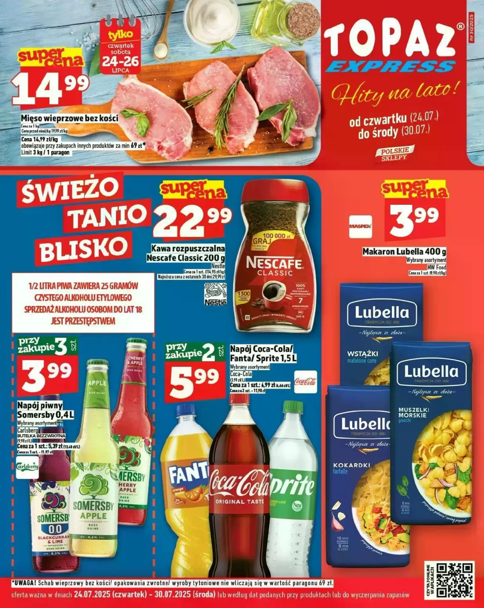 Topaz Gazetka 24.07.2025 - 30.07.2025
