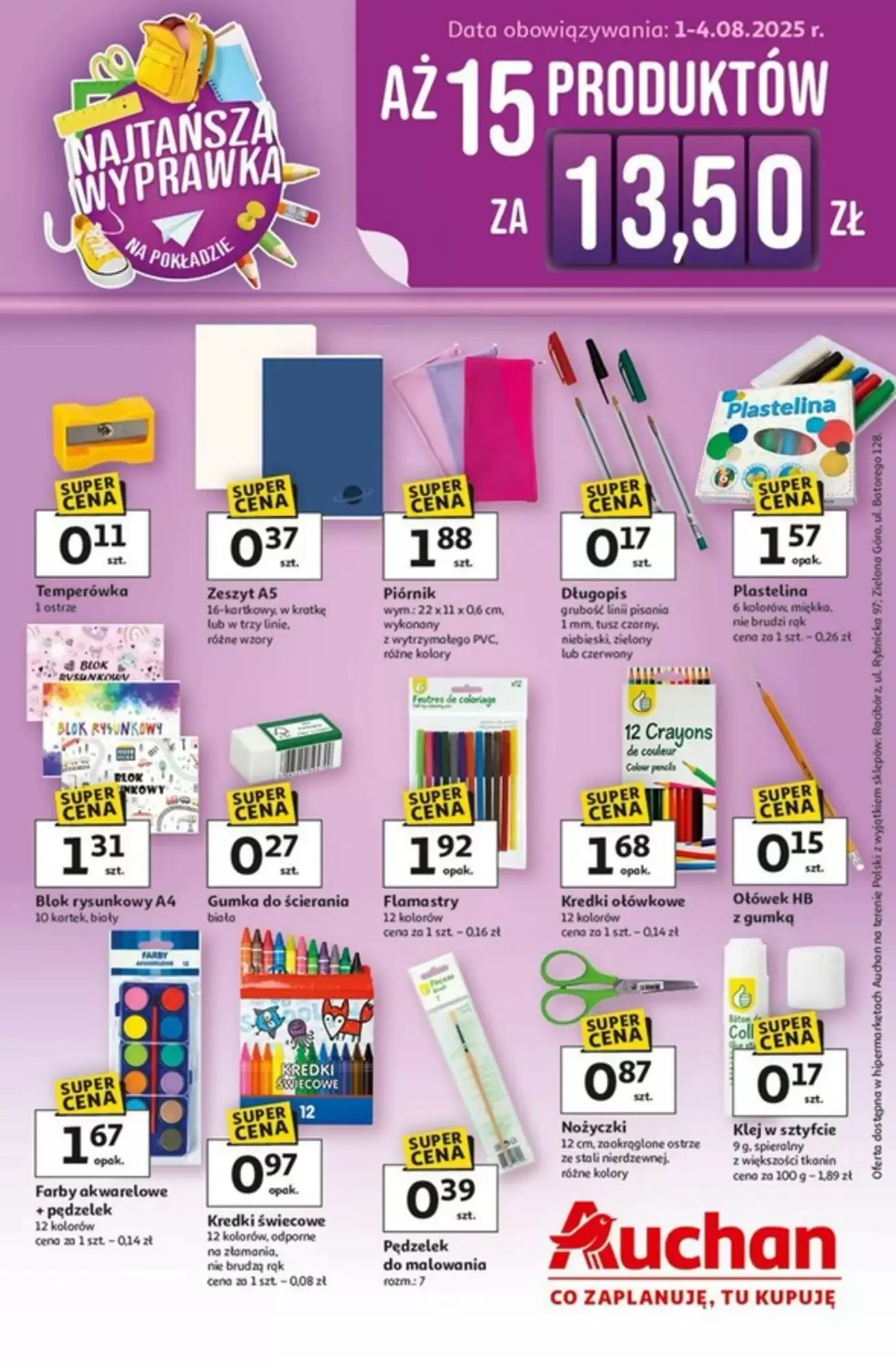 Auchan Gazetka 01.08.2025 - 04.08.2025