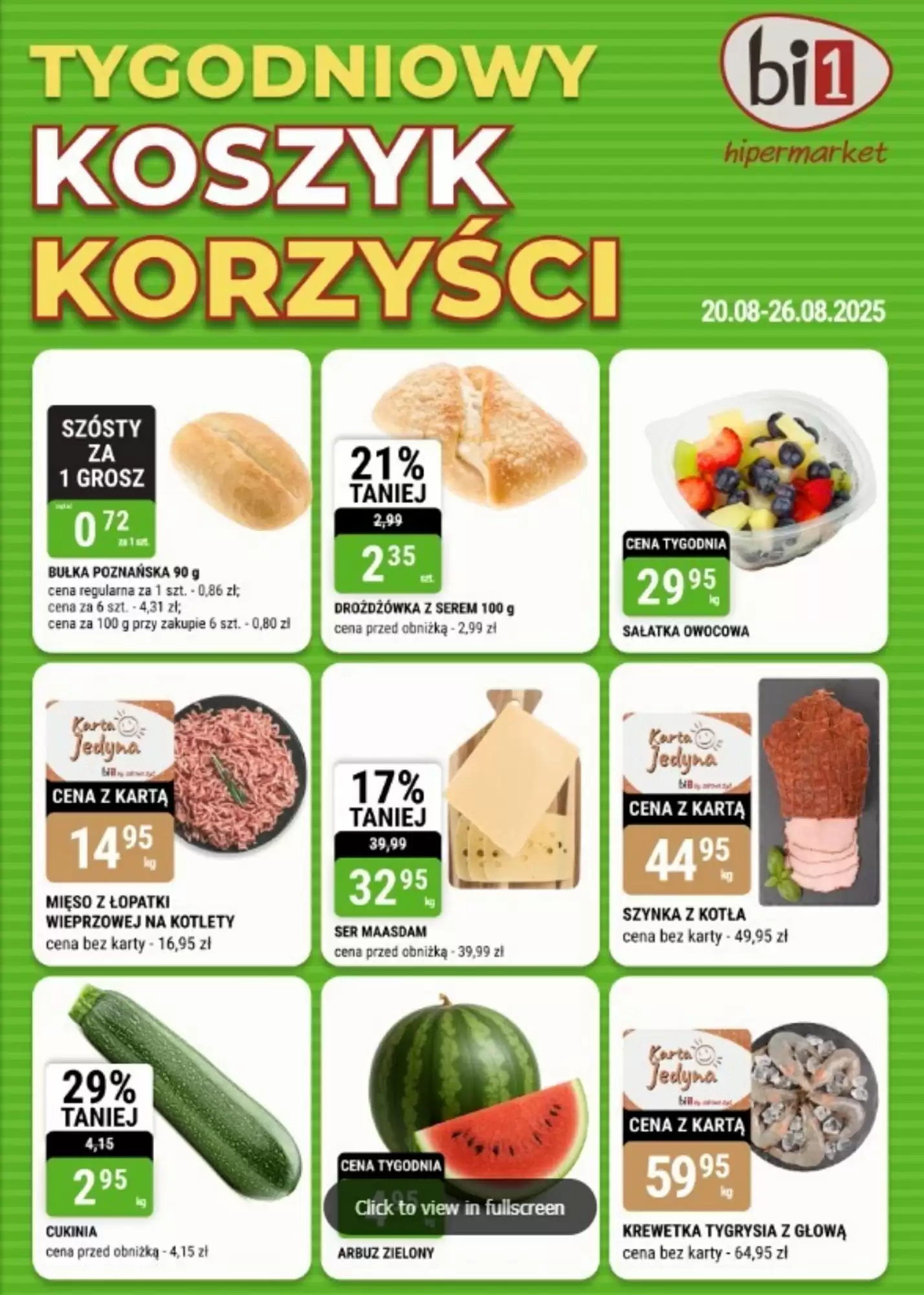 Bi1 Gazetka 20.08.2025 - 26.08.2025