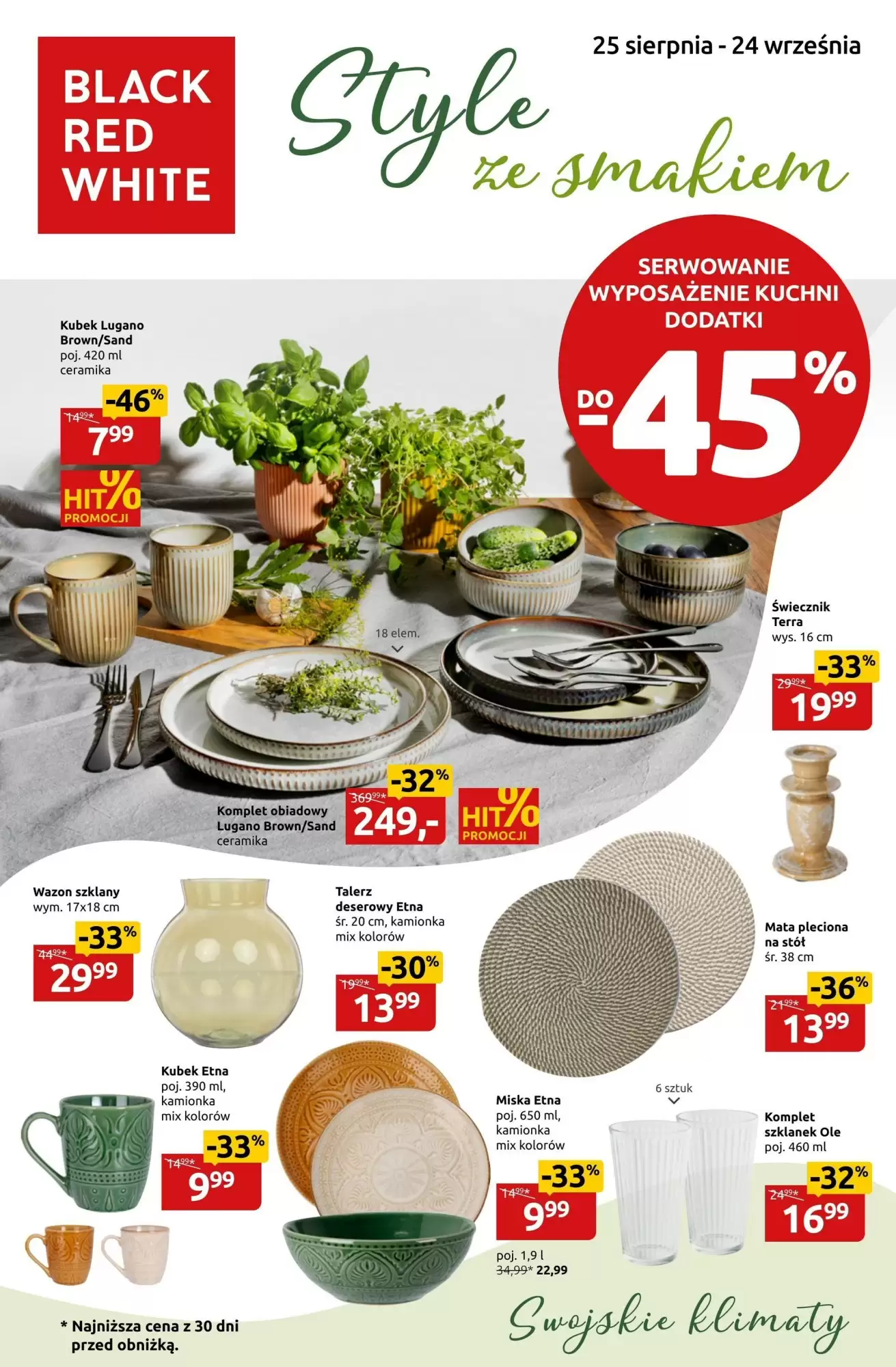 Black Red White Gazetka 25.08.2025 - 24.09.2025
