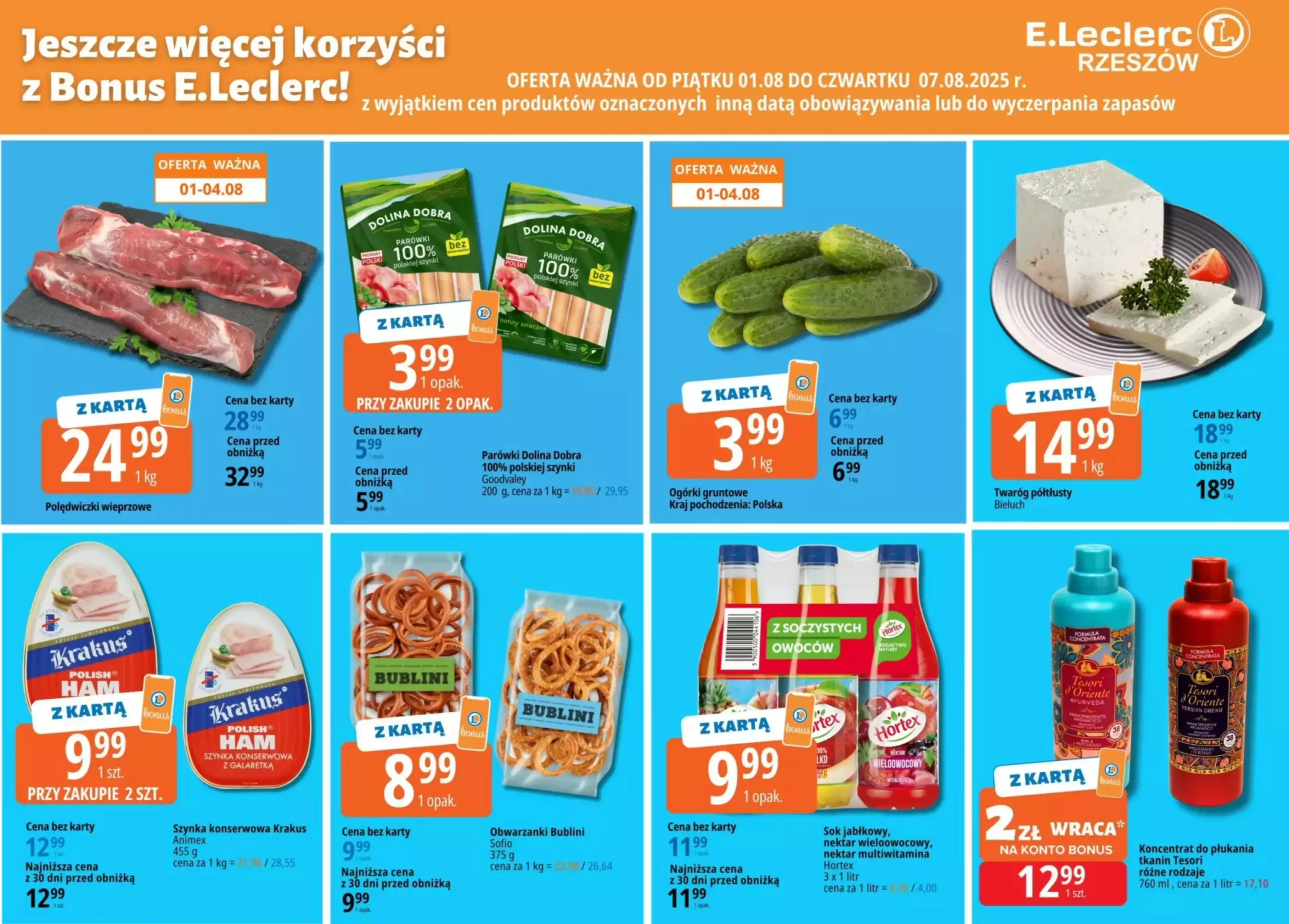 E.Leclerc Gazetka 04.08.2025 - 07.08.2025
